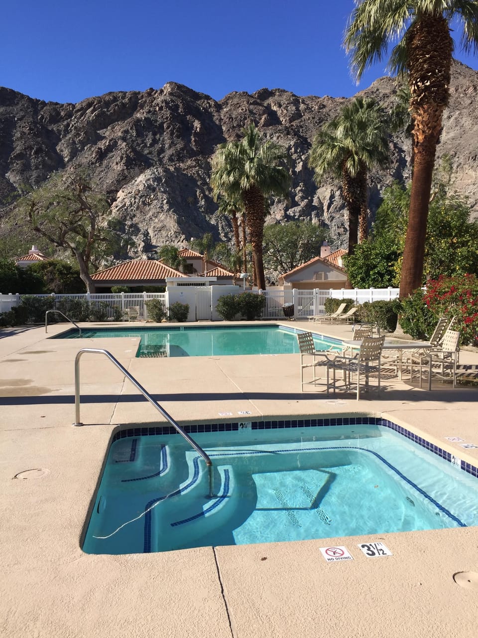 Pool and Jacuzzi have amazing views and are steps away from our home.