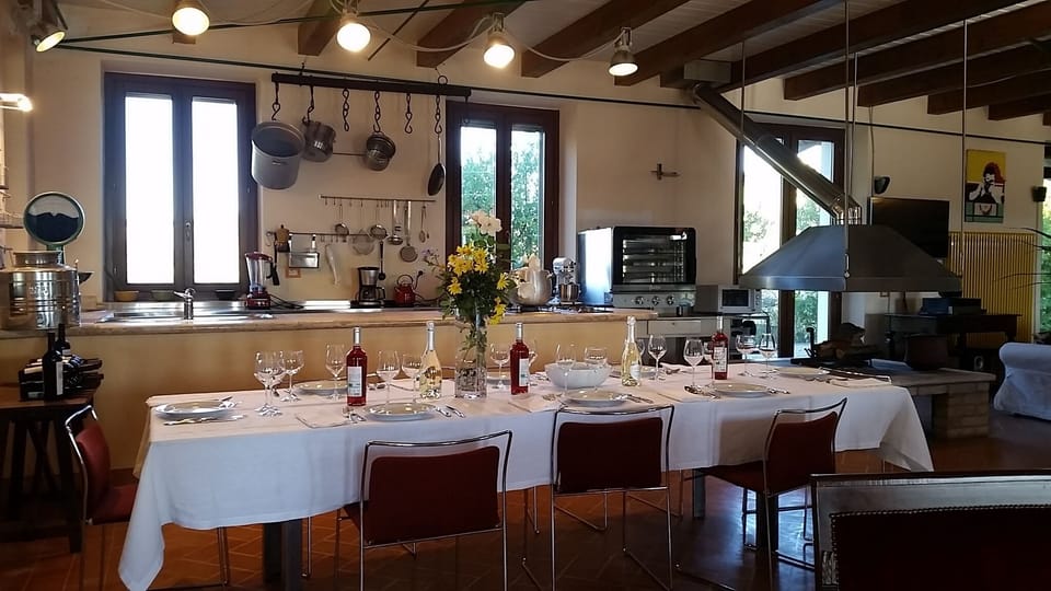 very large dinning area; professional kitchen with all equipment you could wish 