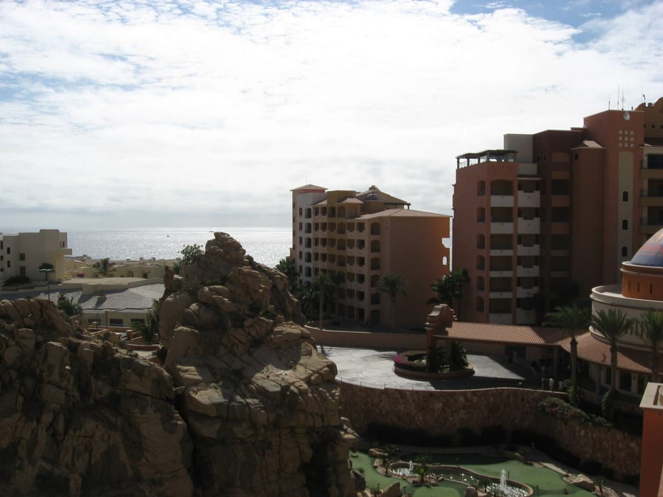 View from the Ridge to the mini putt course and the entrance to Playa Grande.