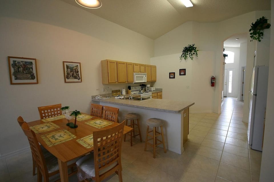 Kitchen and dining area