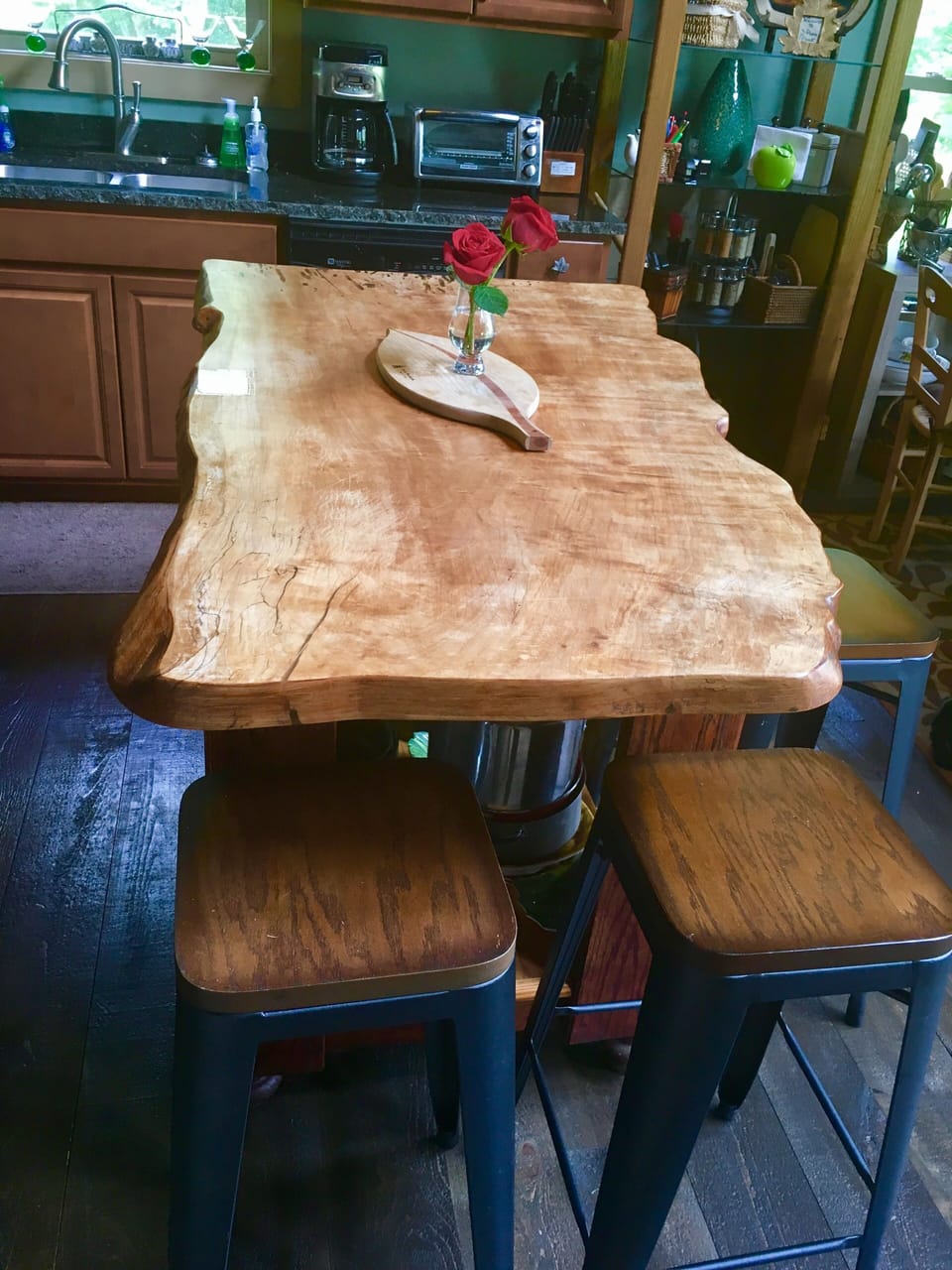 Live edge center island