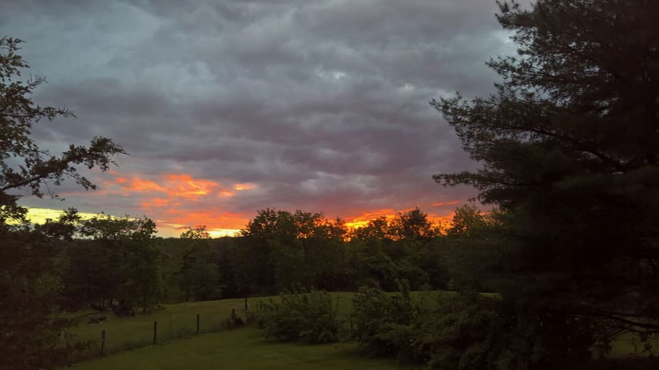 sample sunset view from house