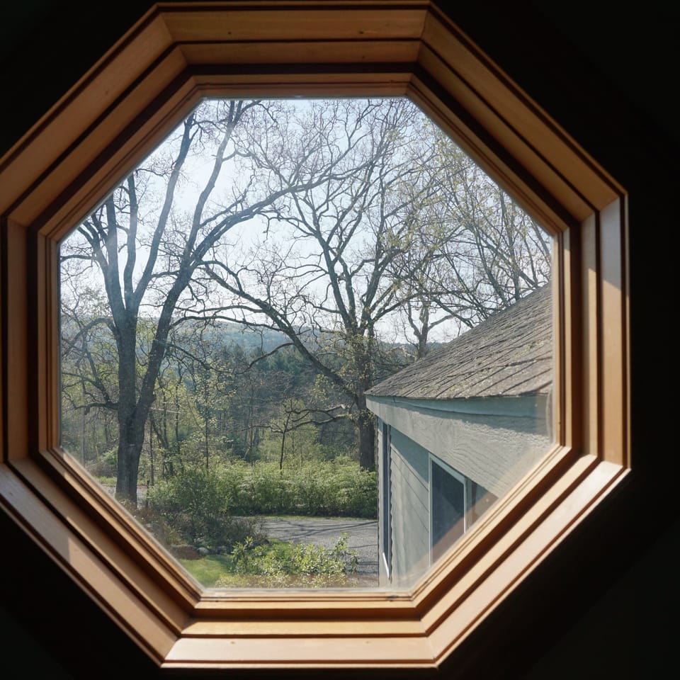 view from stairs