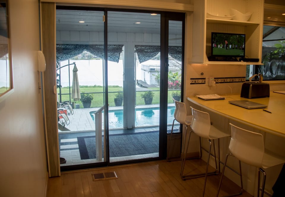 View from kitchen