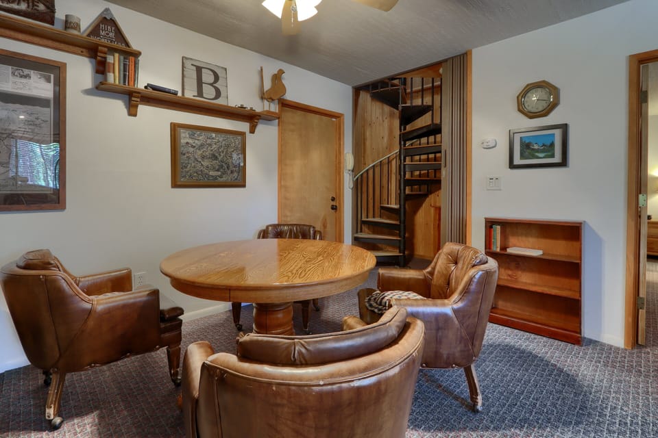 Staircase from living room going downstairs
