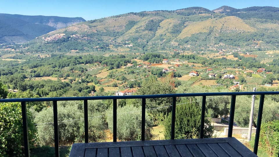 Pristine view from the house of the adjacent valley