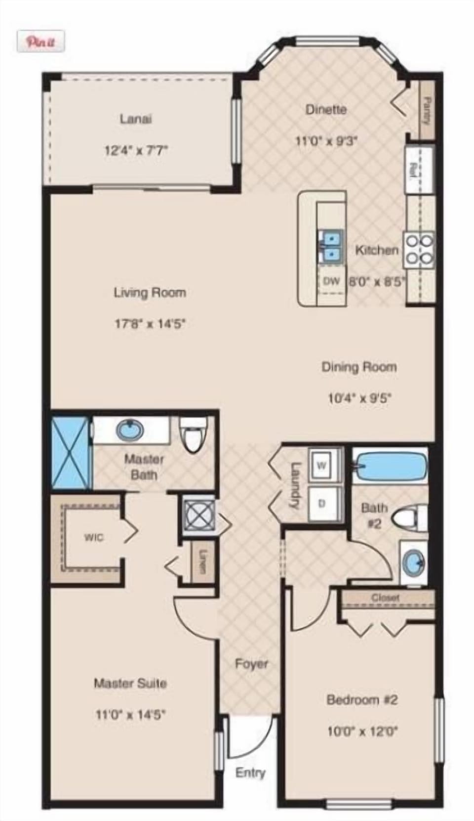 Floorplan (our unit is the mirror image)