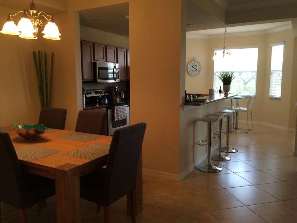 Dining room / kitchen / kitchenette / living room all combine for open space