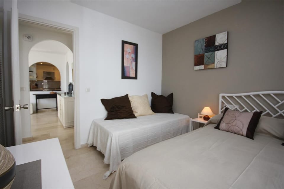 Second bedroom has a king and a single bed