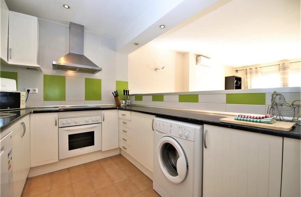 Modern kitchen is fully equipped with all the appliances