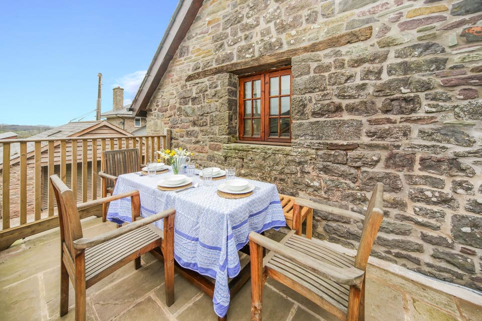 Patio outside kitchen