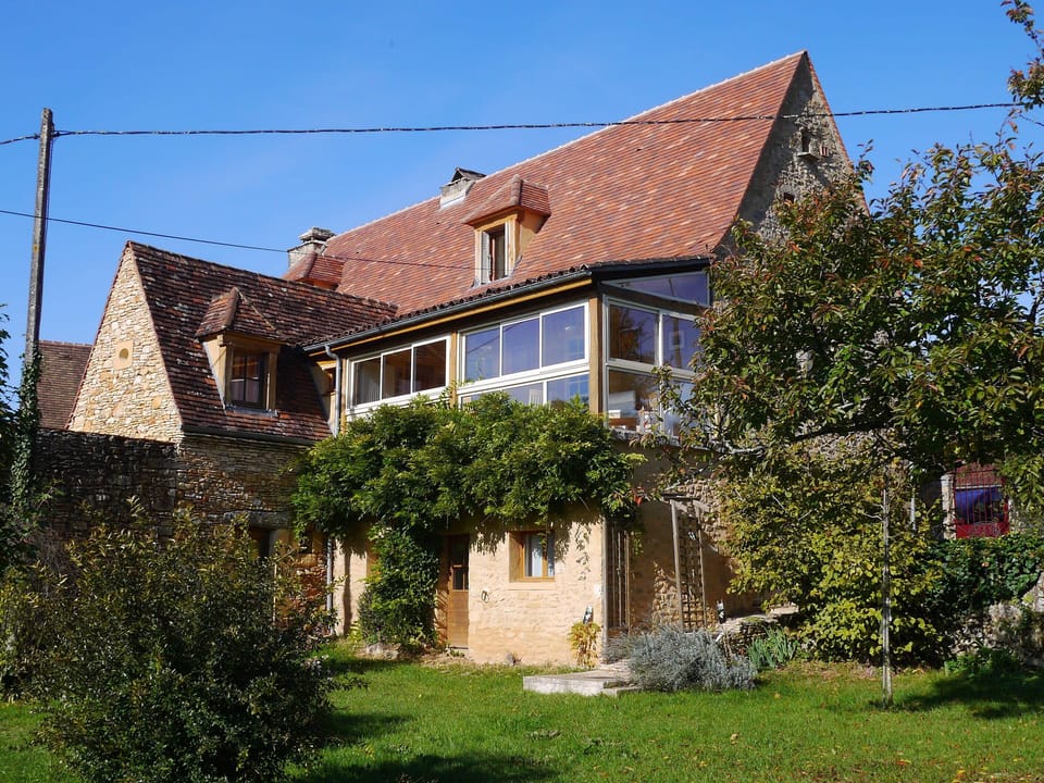 the front side of the house view from the garden