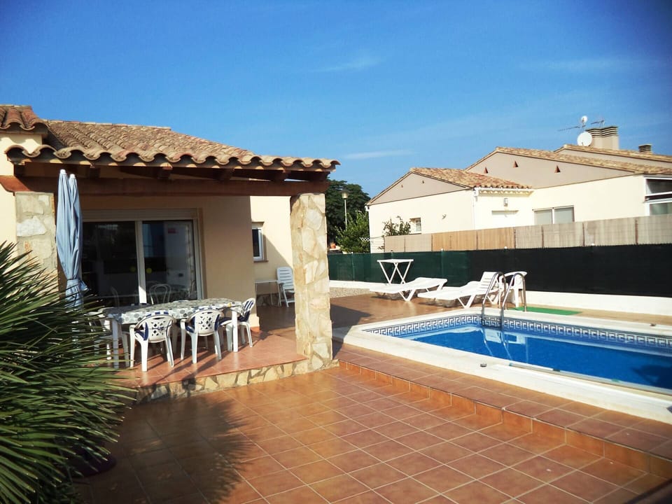 Terrace and pool