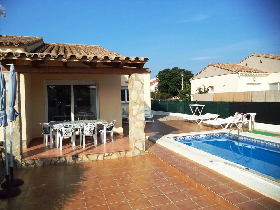 Terrace and pool