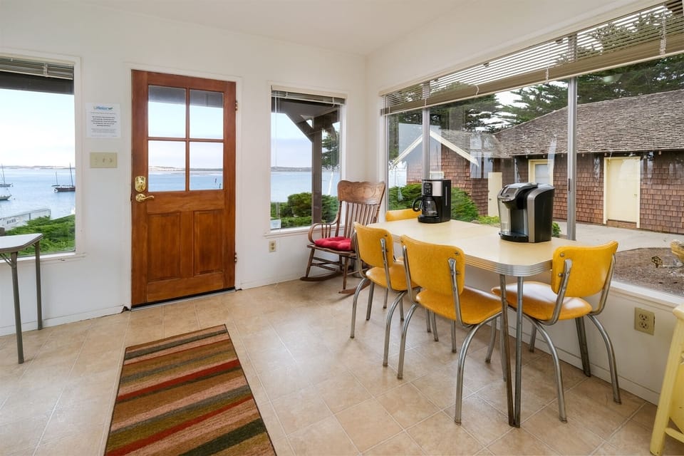 The back room off the kitchen with coffee area