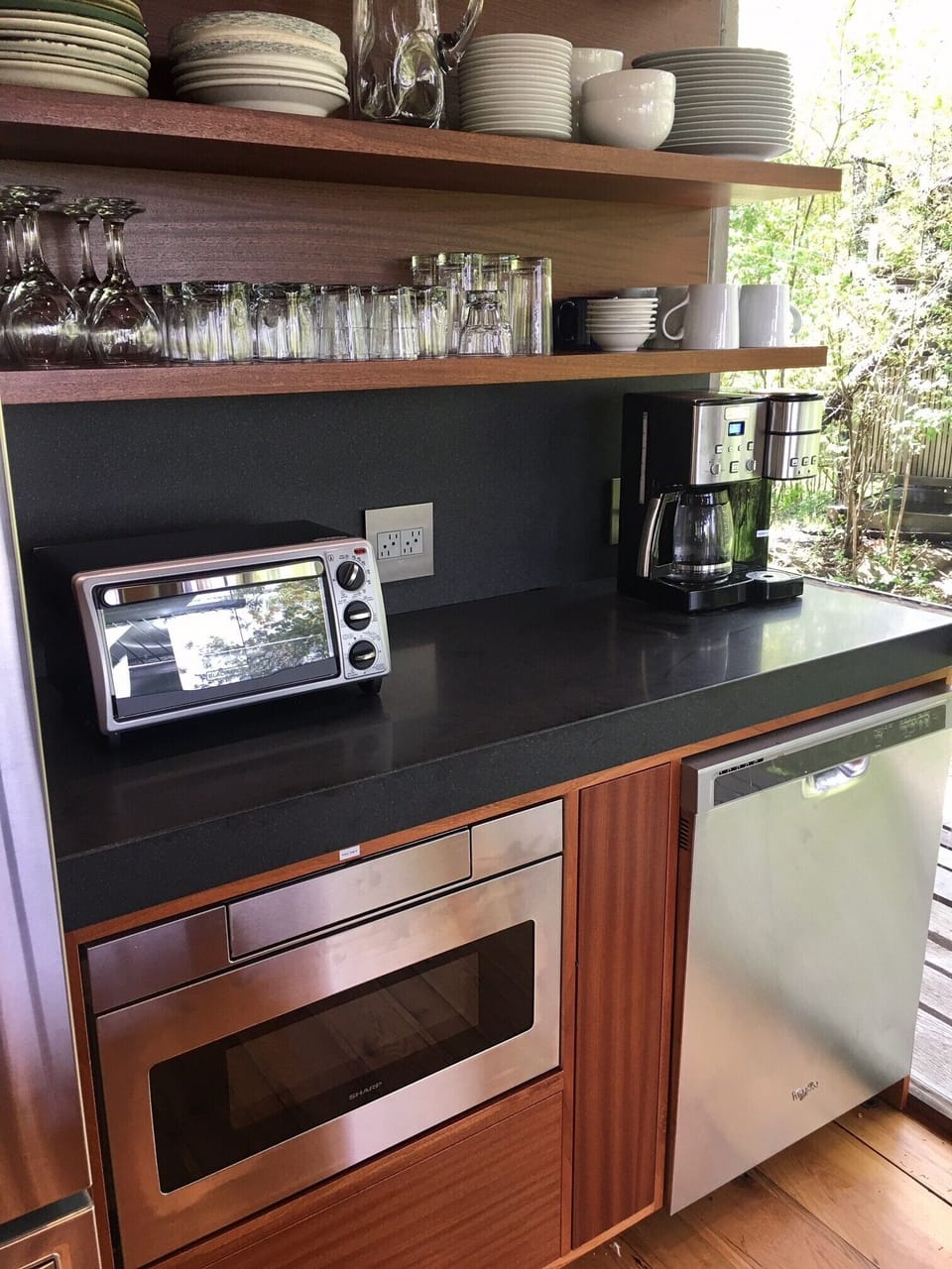 Drawer microwave and dishwasher