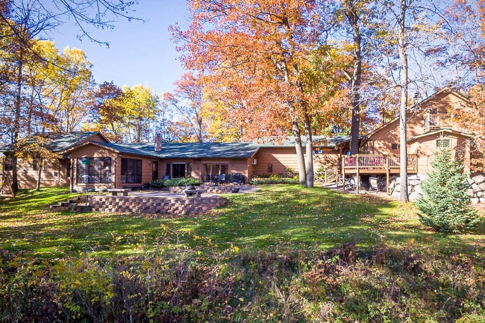 Located on 1.5 acres this private retreat is sure to impress. Privacy is key