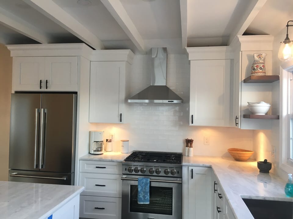 Brand new kitchen with new gas range. All new appliances, island seating for 5