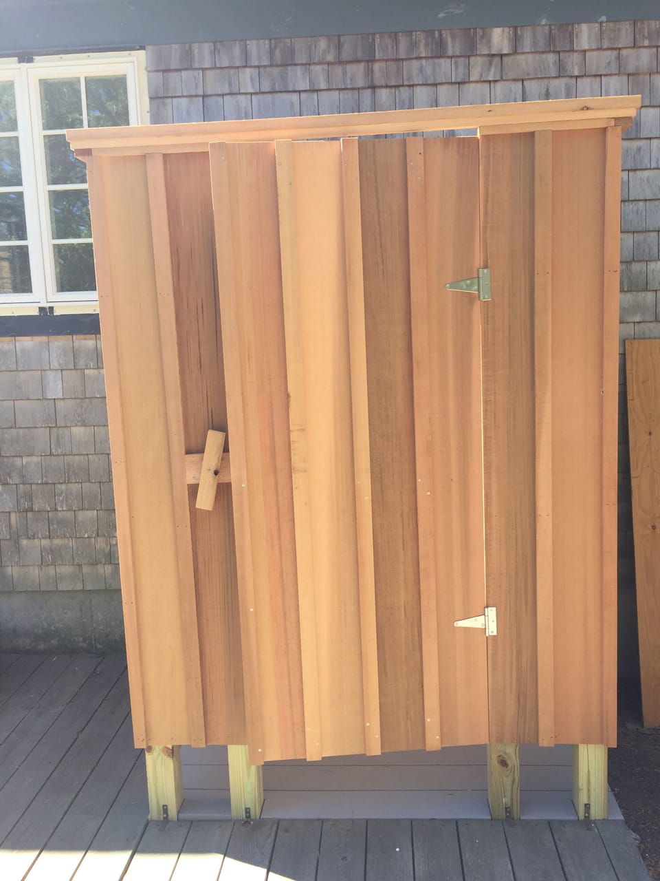 New outside shower!