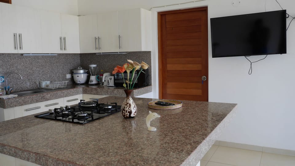 Part of the kitchen island