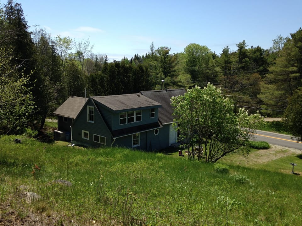 View of Cottage from hill
