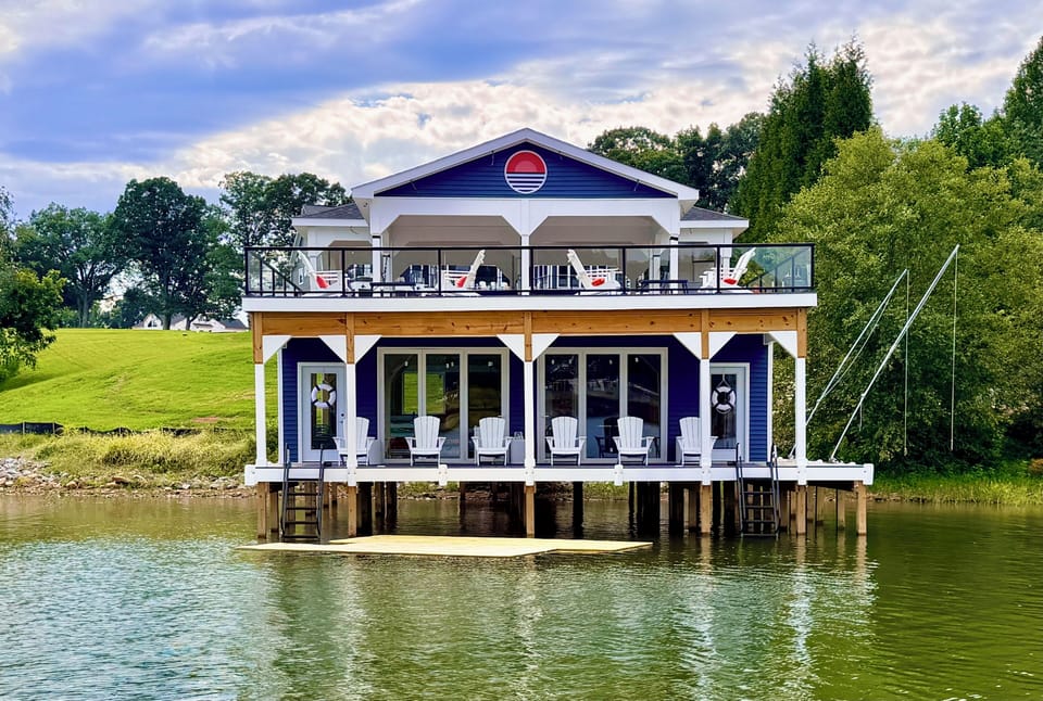 In-progress view of the new 4k sqft boathouse