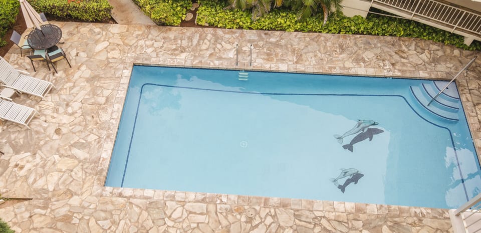 Pool view from appartment