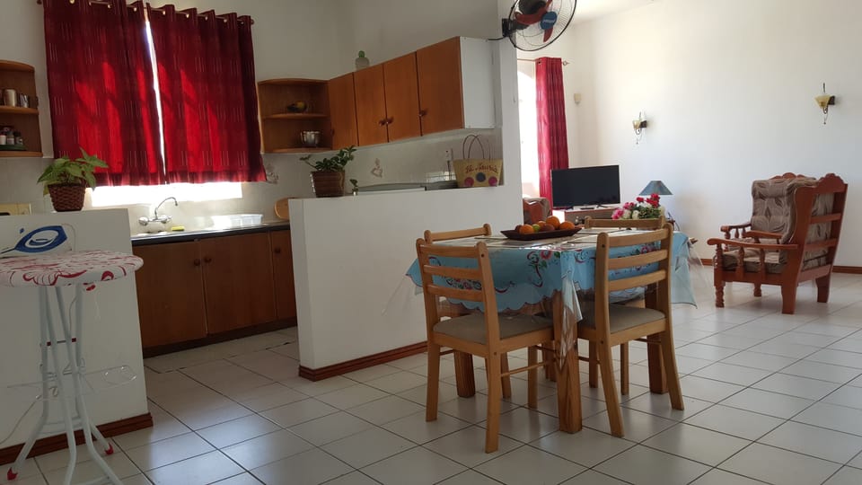 Living + dining room and kitchen