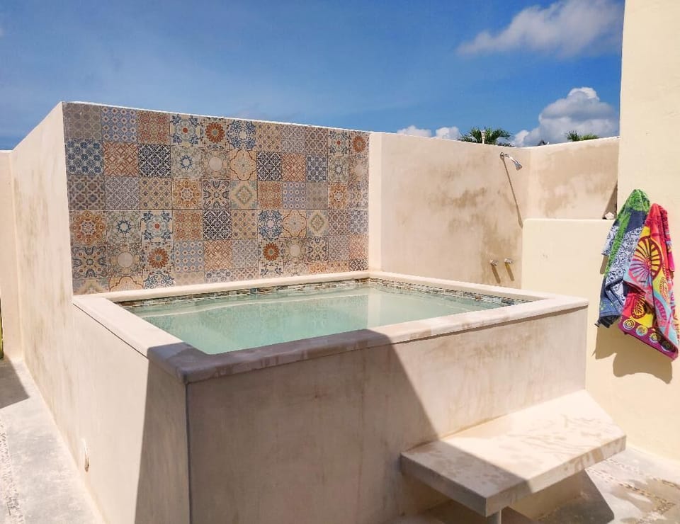 Plunge-Pool in the privacy of the Roof Deck. Community pool is a few steps away!