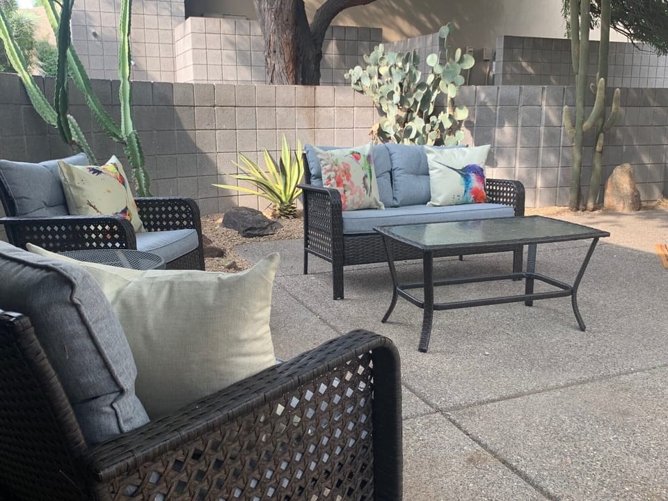 front patio between casita and house