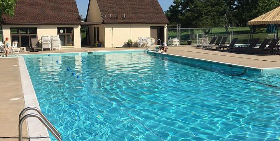 Community pool...also has separate baby pool.