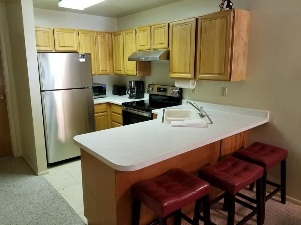 Kitchen with new appliances 