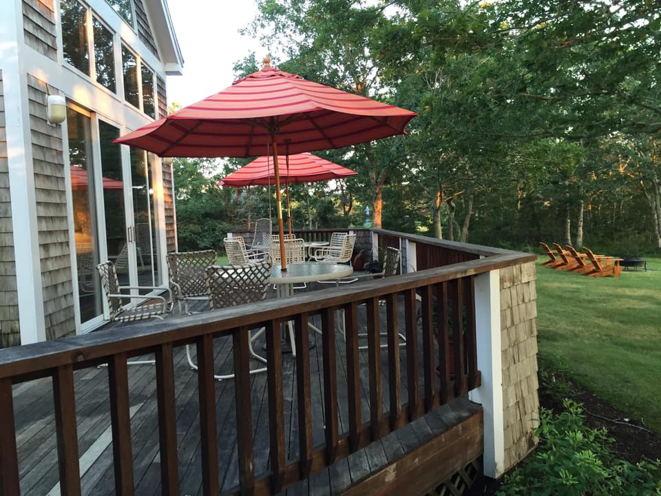 Day breaks on the rear deck