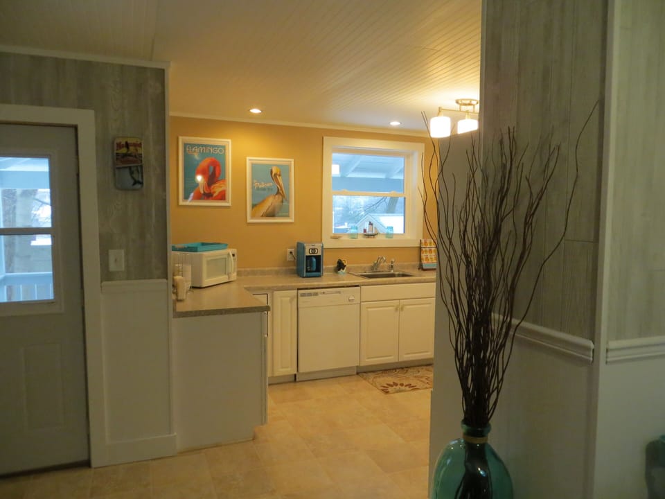 kitchen view from dining room