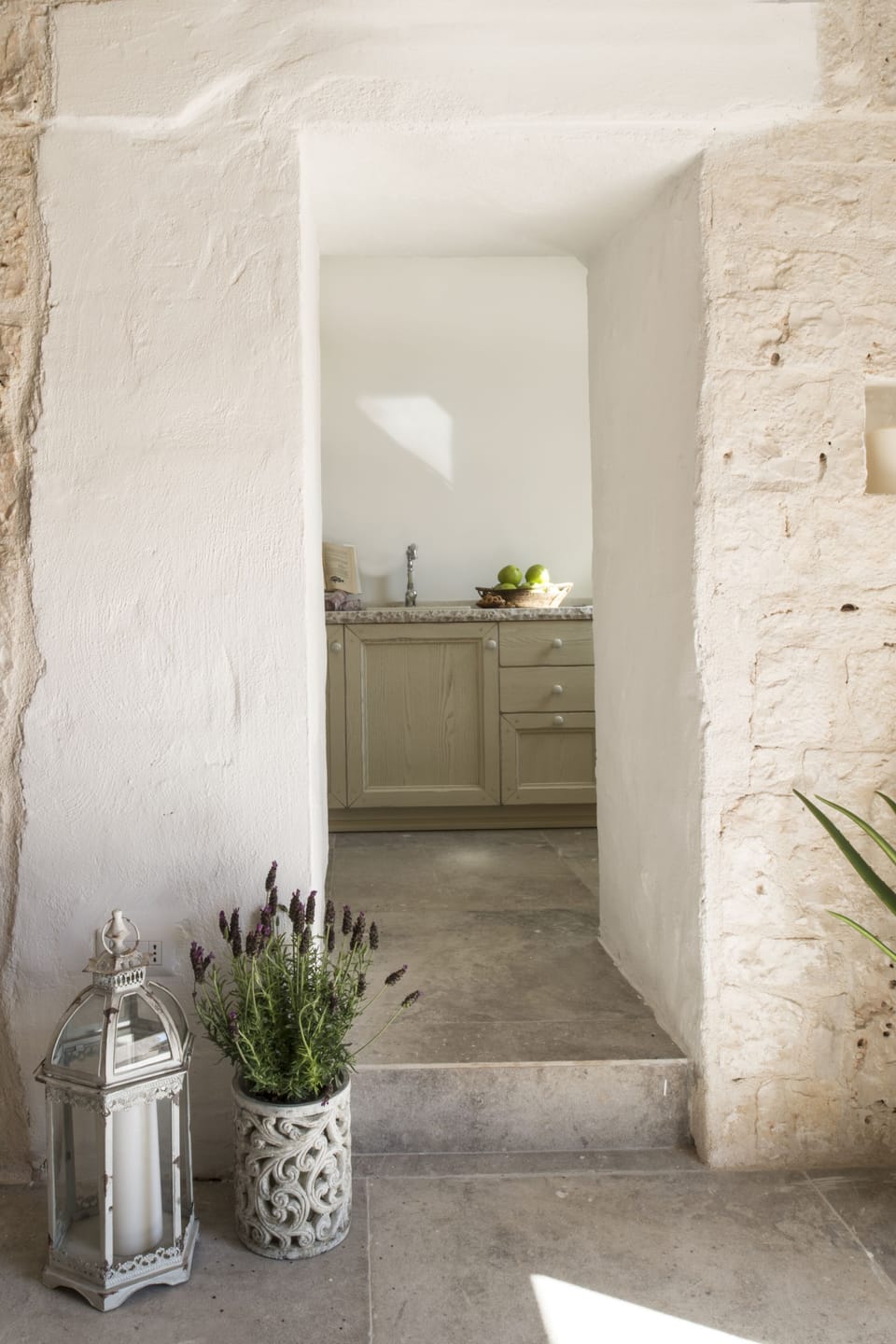 view on the kitchen of the Stone bedroom
