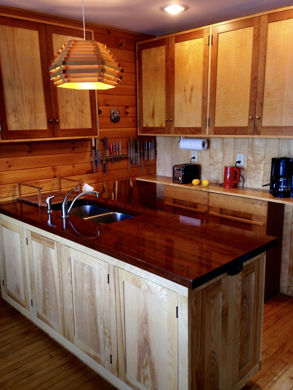 Walnut countertop on an Ash cabinet