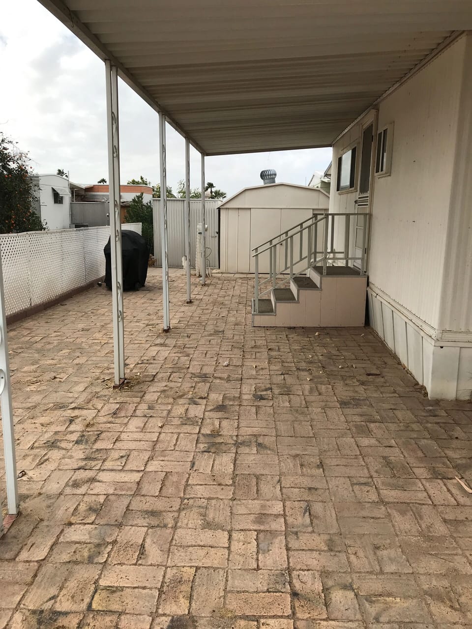 Back of property