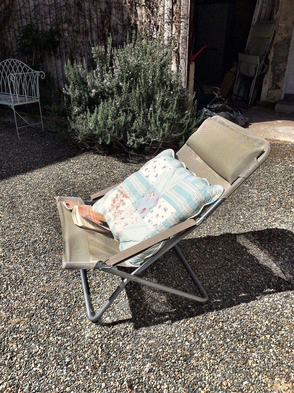 Lazy days in the sunny courtyard garden