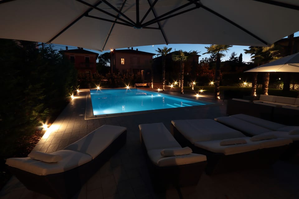 pool by night