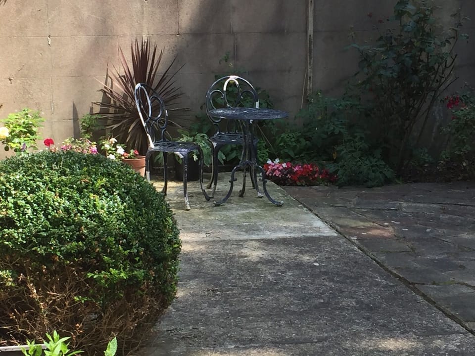 Rear garden patio