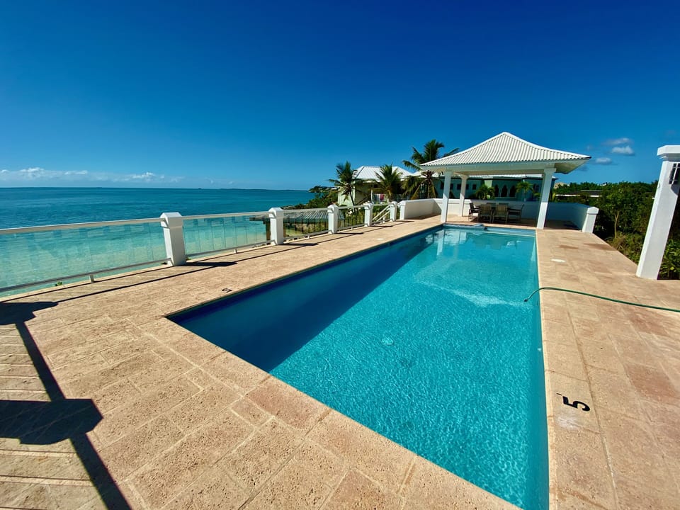 Huge pool right on the ocean