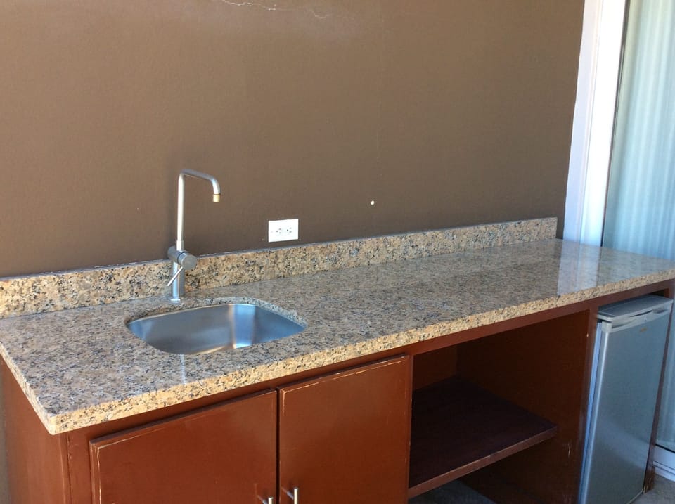 Wet bar on balcony 