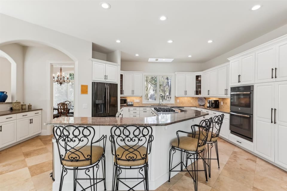 Kitchen with Breakfast Counter at 9 Beach Lagoon
