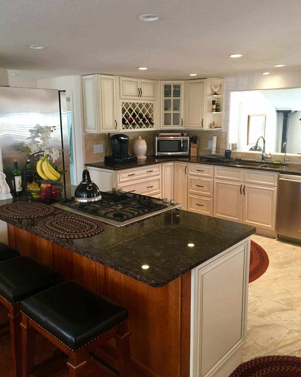 Kitchen and Bar Area
