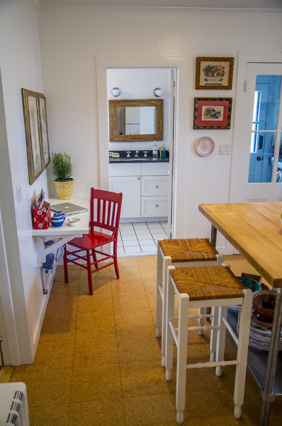 Kitchen - Looking into Full Bath and Boot Room