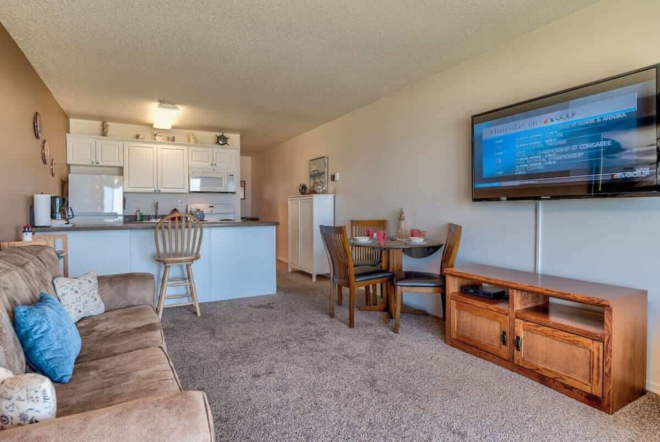 Watch TV from the comfy couch