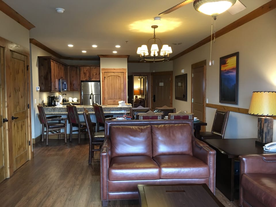 Living room, Dining room, Counter top Bar and Kitchen
