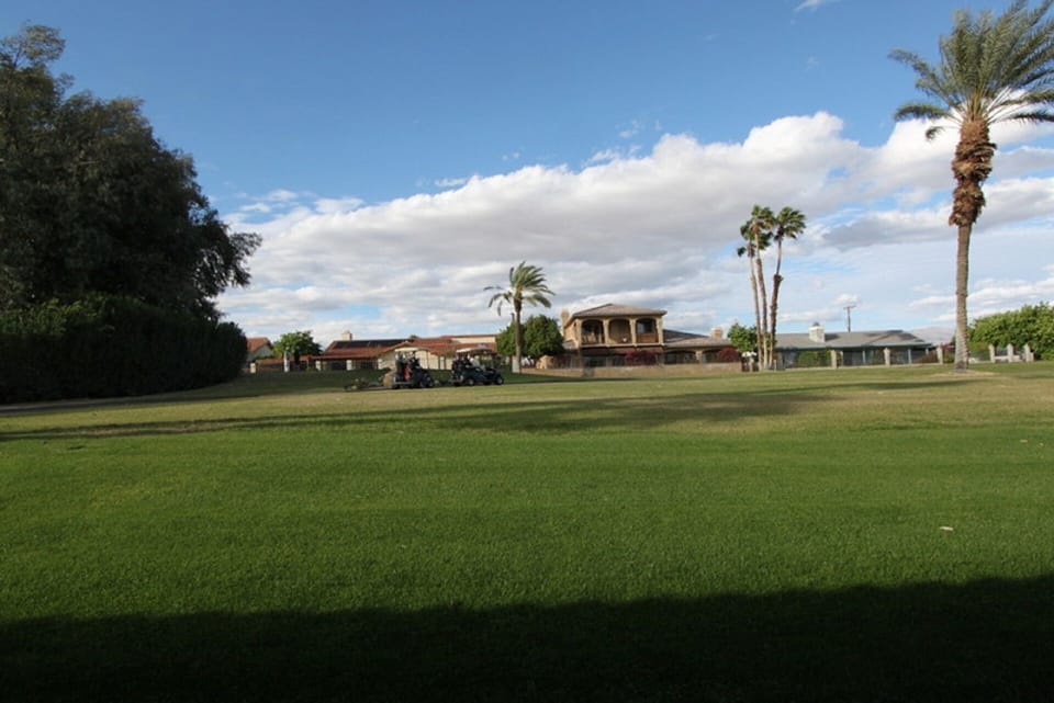 View from back patio 12th Tee Golf course
