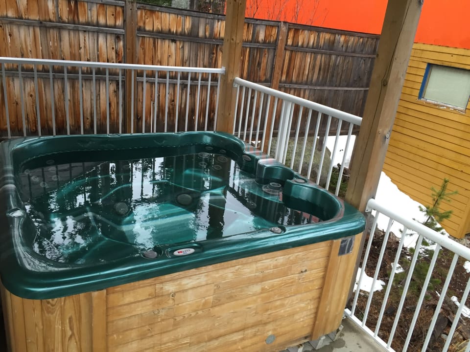 Relax in the professionally maintained, 8 person, private hot tub on the deck