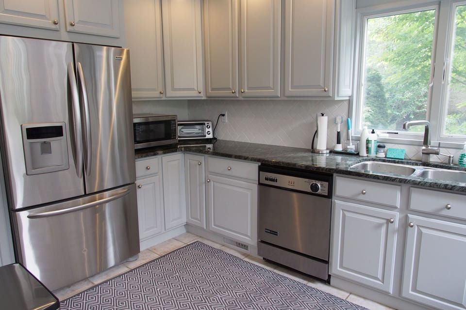 wolf appliances. brand new cabinents and countertop